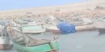 De nombreuses embarcations ancrées au port de Tanit ont coulé à la suite d’une tempête au port de Tanit.