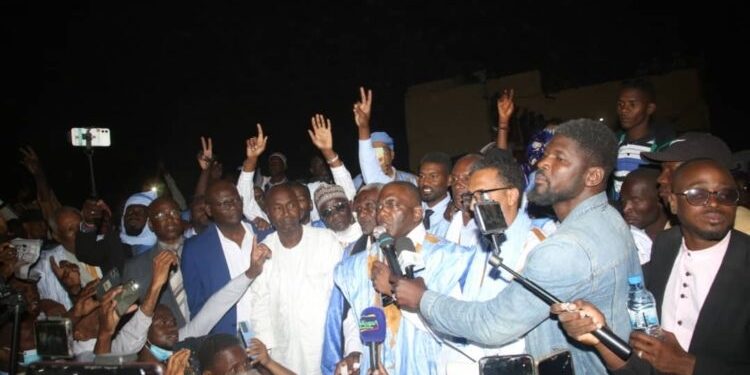 Présidentielle 2024 : Le candidat Biram Dah Abeid préside son dernier meeting de campagne à Nouadhibou