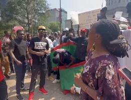 Manifestations des mauritaniens aux Etats-Unis pour dénoncer la fraude électorale (photos)