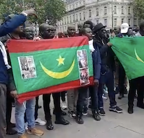 Manifestation des Mauritaniens à Paris