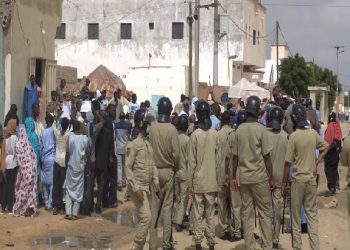 « IRA » manifeste devant le tribunal de Nouakchott Nord exigeant une enquête sur la mort de manifestants à Kaédi