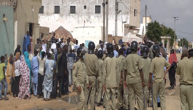 « IRA » manifeste devant le tribunal de Nouakchott Nord exigeant une enquête sur la mort de manifestants à Kaédi