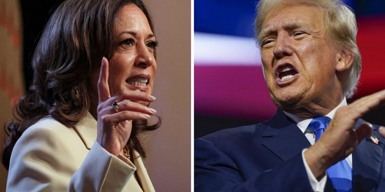 A un mois de la présidentielle américaine, Donald Trump et Harris se rendent coup pour coup