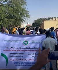 manifestation contre la loi sur l'education en Mauritanie