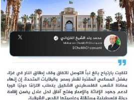 Ghazouani : Mettre fin aux souffrances du peuple palestinien frère nécessite un engagement international fort