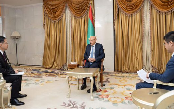 Le Président Ghazouani fait le tour des relations entre Nouakchott et Pékin à des journalistes chinois