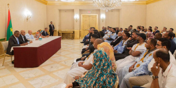Ghazouani reçoit à Washington certains délégués de la diaspora