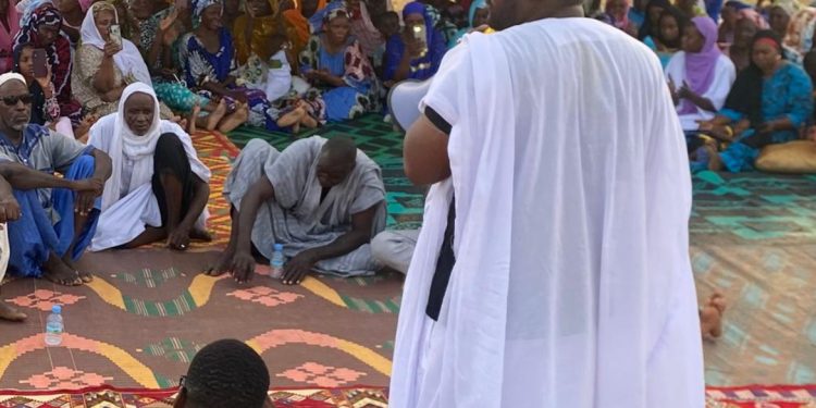 Le député Khally Mamadou Diallo en tournée dans la Vallée