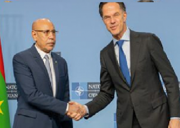 Le Président mauritanien en tête-à-tête avec le Secrétaire Général de l&rsquo;OTAN
