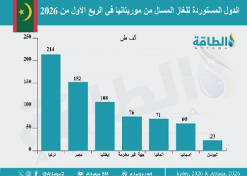 Mauritanie : les exportations du GNL dépasseront les 3 millions de tonnes en 2026, selon des prévisions