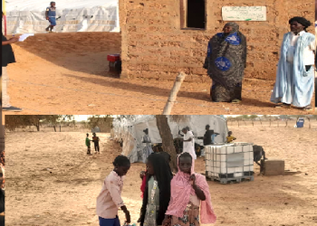 Assaba : De brillants élèves sous des bâches déchirées dans la localité rurale de Gvave Guerjma