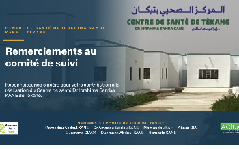 Centre de Santé Dr Ibrahima Samba KANE : Une nouvelle ère pour la santé à Tékane qui suscite de vifs remerciements